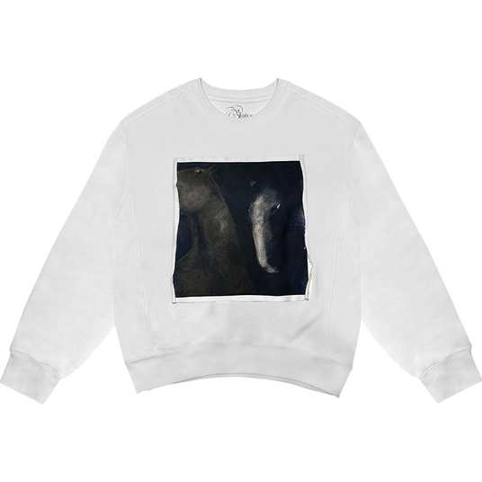 A Bit Of A Mad One White Crewneck