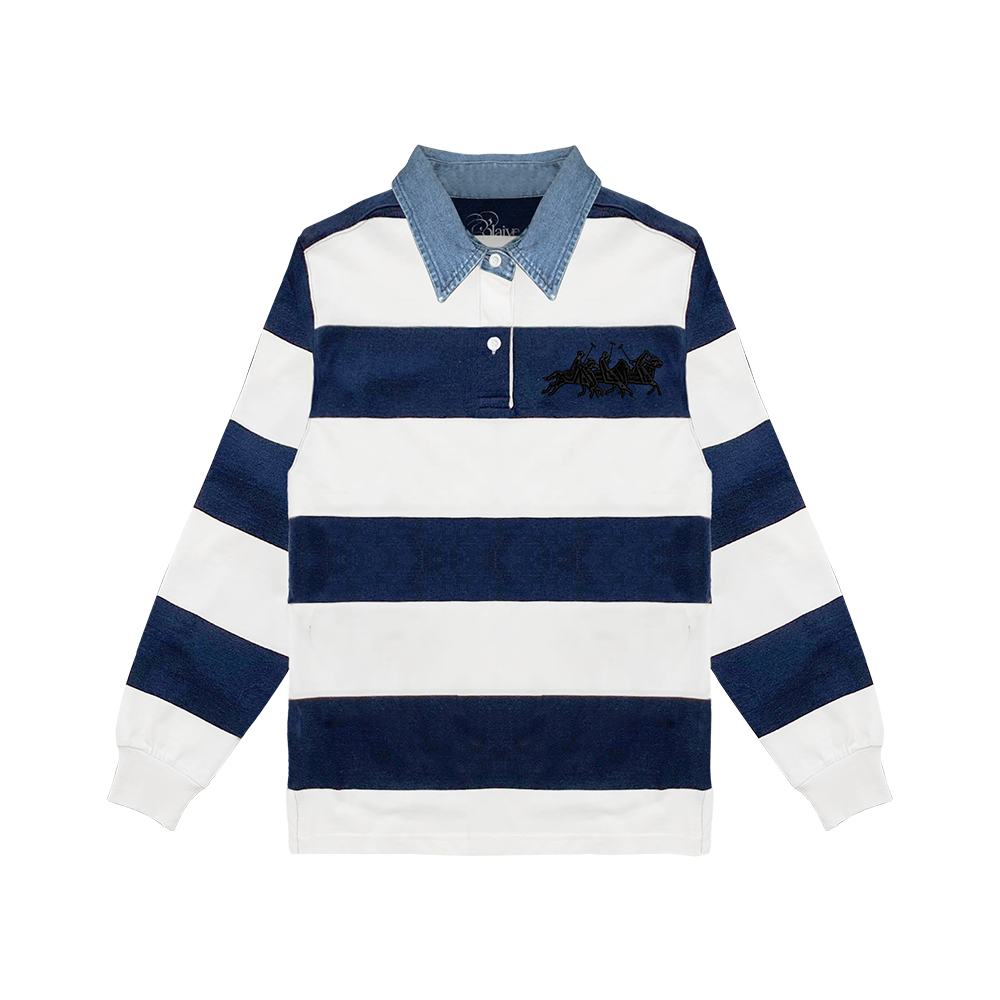 A Bit Of A Mad One Longsleeve Polo Front