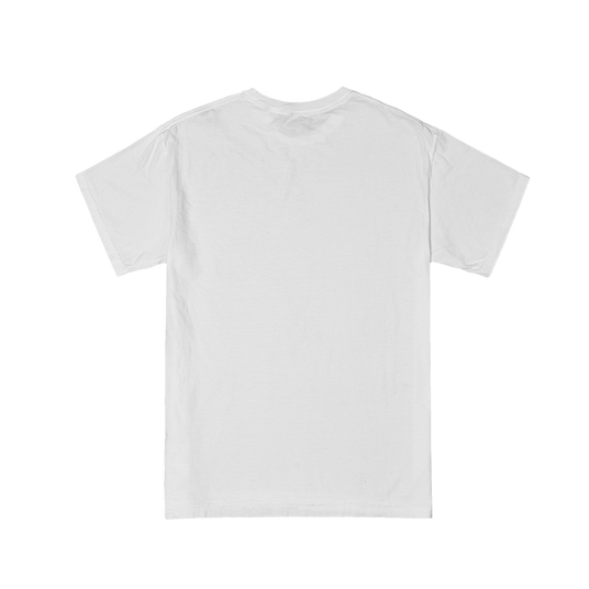 white logo t-shirt back