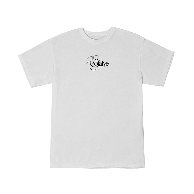 white logo t-shirt – glaive official store